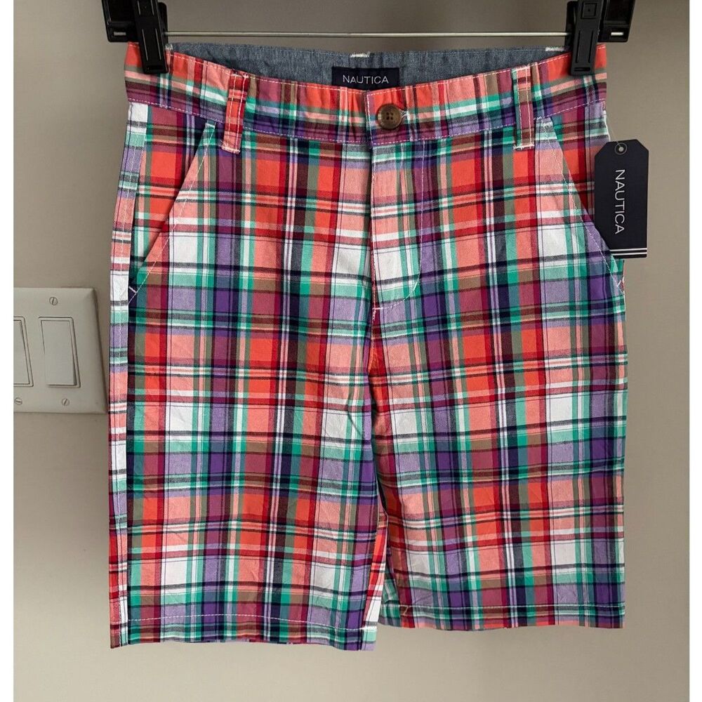 Nautica - Boys - Plaid Shorts - Size 10 - Brand New!